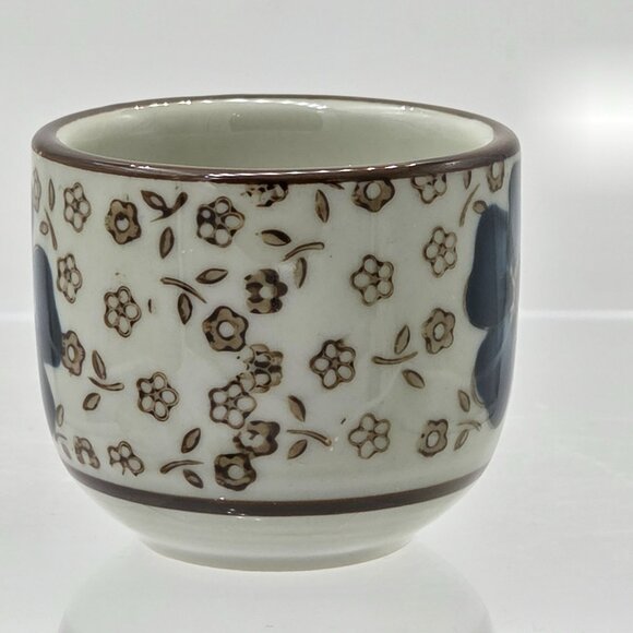 Japanese Import 7 Piece Sake Set Carafe 2 Sake Cup 2 Side Bowls 2 Chopstick Rest - Picture 6 of 10